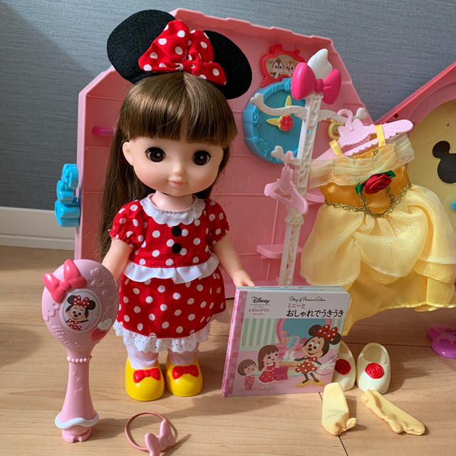 Disney(ディズニー)のソランちゃん　ミニーちゃんお着替えセット　 ハンドメイドのぬいぐるみ/人形(人形)の商品写真
