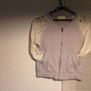 ダブルクローゼット(w closet)の袖レース🌸スエット(トレーナー/スウェット)