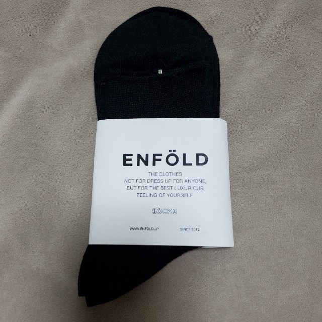 ENFOLD(エンフォルド)のエンフォルド　ソックス　ブラック レディースのレッグウェア(ソックス)の商品写真