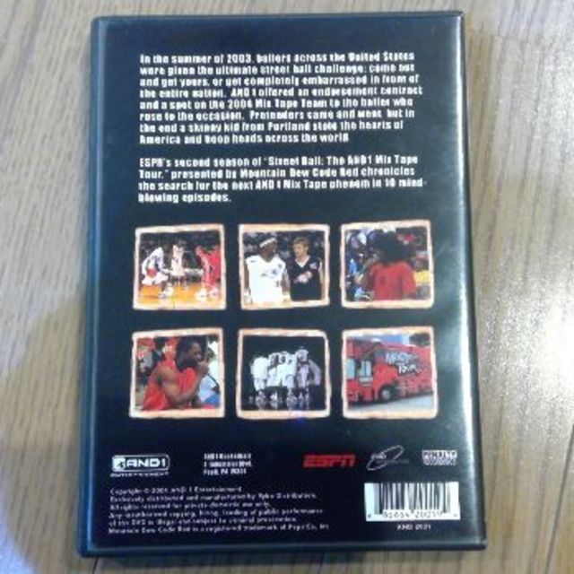 AND1 Mixtape Tour DVD STREETBALL Season2 エンタメ/ホビーのDVD/ブルーレイ(スポーツ/フィットネス)の商品写真