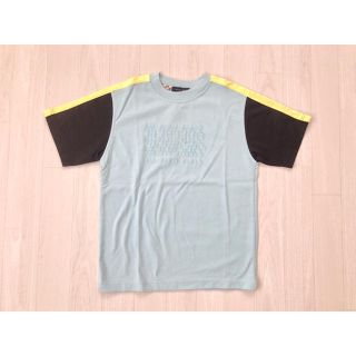 バーバリー(BURBERRY)の【新品】バーバリー　半袖Tシャツ　水色　ライン　ロゴ　サイズ8(Tシャツ/カットソー)