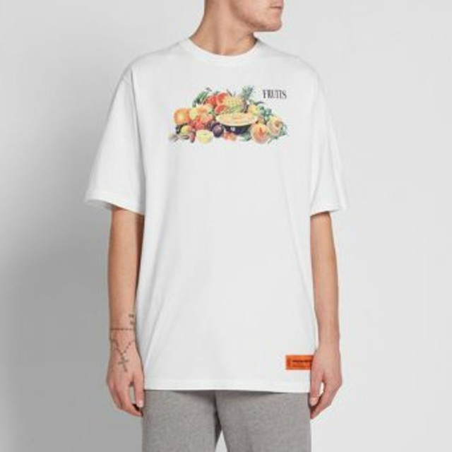 【新品】Heron Preston FRUITS JERSEY T SHIRTSTシャツ/カットソー(半袖/袖なし)