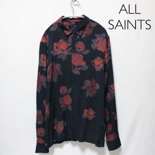 オールセインツ(All Saints)の【希少】allsaints /花柄 長袖シャツ/レーヨン(シャツ)