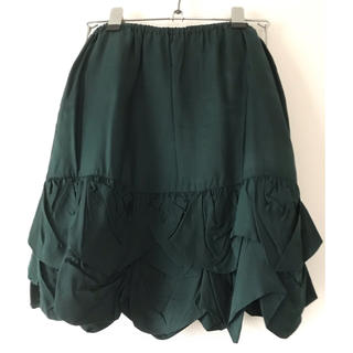 アンタイトル(UNTITLED)のUNTITLED/デザインスカート/緑(ひざ丈スカート)