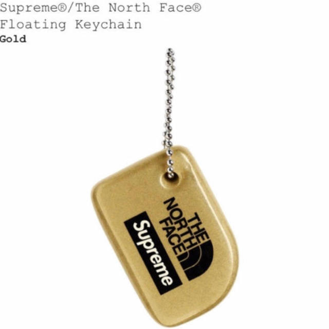 Supreme(シュプリーム)のsupreme the north face keychain gold メンズのファッション小物(キーホルダー)の商品写真