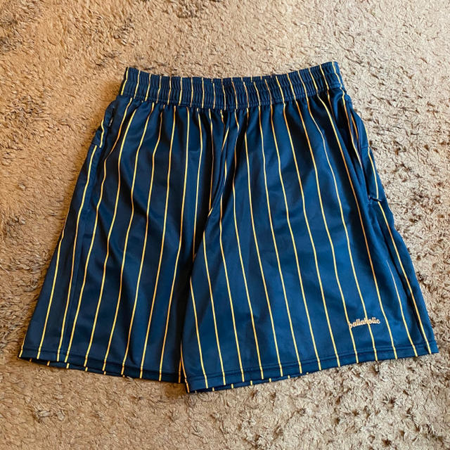ballaholic stripe zip shorts