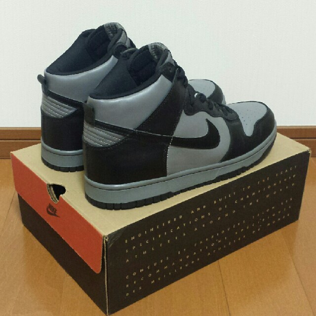 NIKE(ナイキ)の1999 NIKE DUNK HIGH LE (灰×黒)US10.5 メンズの靴/シューズ(スニーカー)の商品写真