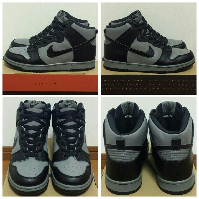 NIKE(ナイキ)の1999 NIKE DUNK HIGH LE (灰×黒)US10.5 メンズの靴/シューズ(スニーカー)の商品写真