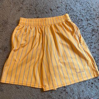 ballaholic stripe zip shorts イエロー(バスケットボール)