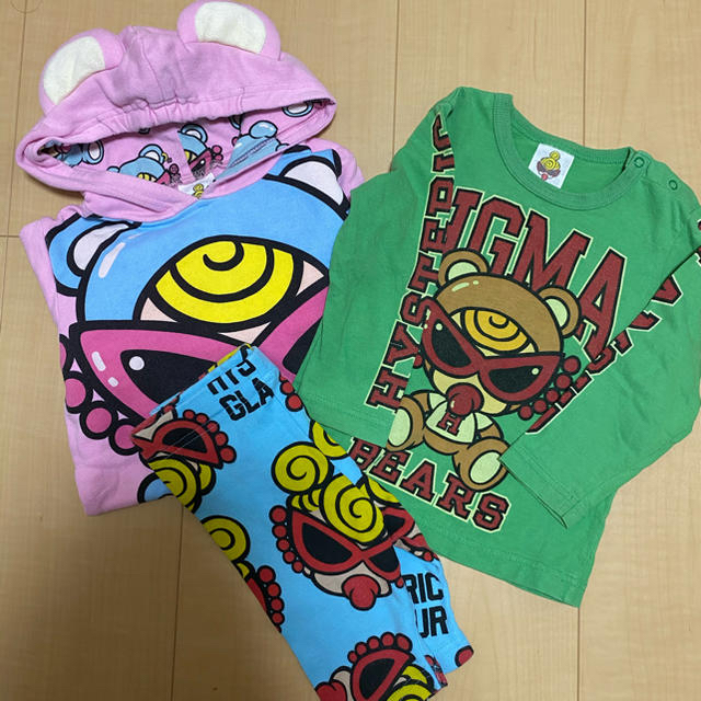 HYSTERIC MINI(ヒステリックミニ)の🧸ふぇいすセット💜💚専用です🧸 キッズ/ベビー/マタニティのキッズ服女の子用(90cm~)(Tシャツ/カットソー)の商品写真