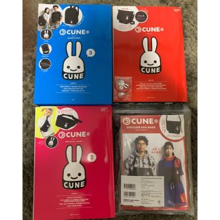 キューン(CUNE)の©️CUNE ムック本　1〜4ショルダーバッグブック＋ウエストポーチ(その他)