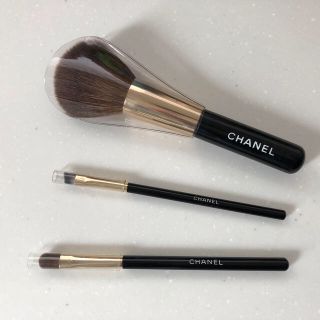 シャネル(CHANEL)のCHANEL メイクブラシ3本セット【ノベルティ】(コフレ/メイクアップセット)