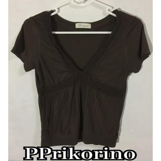 ピーピーリコリノ(PPrikorino)のピーピーリコリノ PPrikorino VネックTシャツ(Tシャツ(半袖/袖なし))