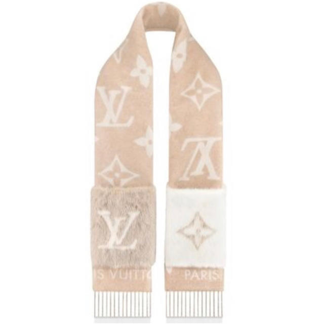 LOUIS VUITTON - ルイヴィトン ファー付き 限定 マフラーの通販 LOUIS VUITTON - ルイヴィトン ファー付き 限定 マフラーの通販