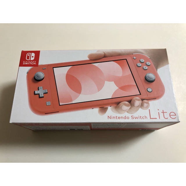 Nintendo Switch(ニンテンドースイッチ)のNintendo Switch Lite 新品未使用 コーラル ピンク エンタメ/ホビーのゲームソフト/ゲーム機本体(携帯用ゲーム機本体)の商品写真