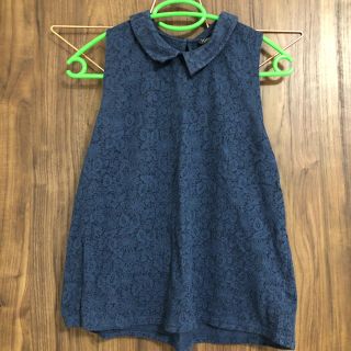 トップショップ(TOPSHOP)のTOPSHOP レース　ノースリーブ(カットソー(半袖/袖なし))