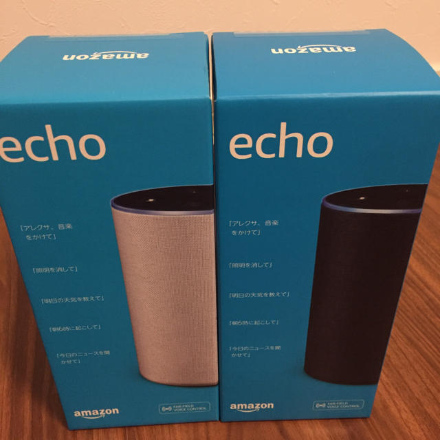 ECHO(エコー)のEcho 第2世代 -スマートスピーカー with Alexa 新品未開封 スマホ/家電/カメラのオーディオ機器(スピーカー)の商品写真