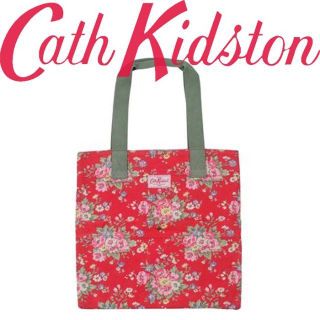 キャスキッドソン(Cath Kidston)の新品 キャスキッドソン ウオッシュドトート フォークフラワーレッド(トートバッグ)