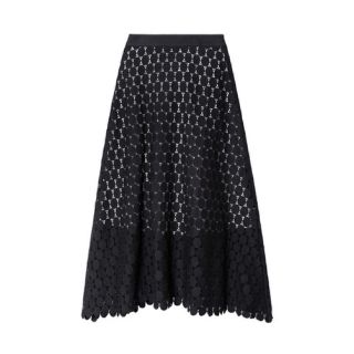 ルシェルブルー(LE CIEL BLEU)の新品 LE CIEL BLEU ルシェルブルー Dot Lace スカート(ロングスカート)