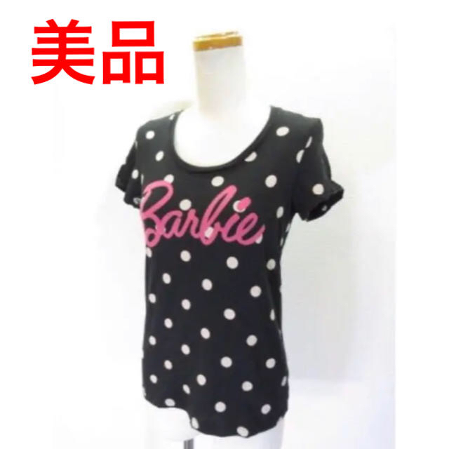 Barbie(バービー)のユニクロ×Barbie ドット柄Tシャツ レディースのトップス(Tシャツ(半袖/袖なし))の商品写真