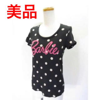 バービー(Barbie)のユニクロ×Barbie ドット柄Tシャツ(Tシャツ(半袖/袖なし))