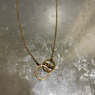 クロエ(Chloe)のchloe メタル ダブルリングプチネックレス(ネックレス)