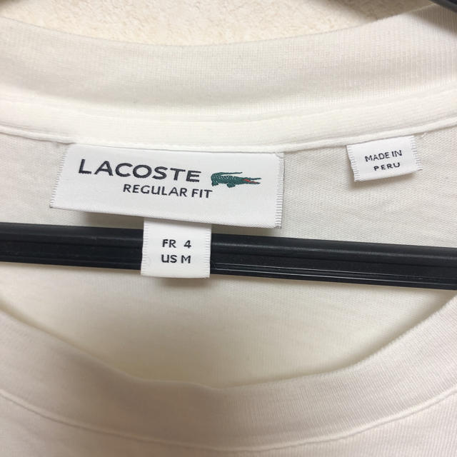 LACOSTE(ラコステ)のラコステ　Tシャツ　白　ロゴT   メンズのトップス(Tシャツ/カットソー(半袖/袖なし))の商品写真