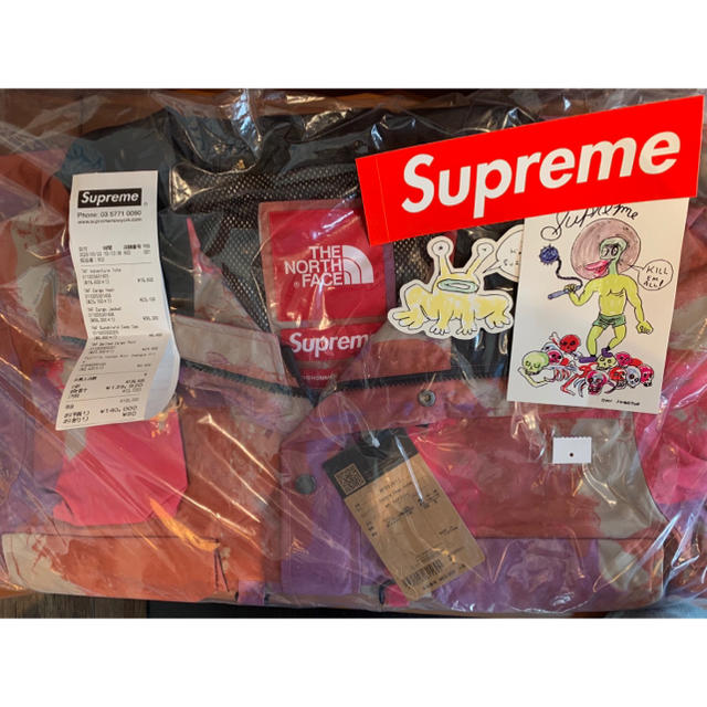 supremeノースフェイス　カーゴジャケット　マルチカラー　Sサイズsupremeジャケット