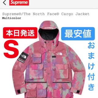 シュプリーム(Supreme)のsupremeノースフェイス　カーゴジャケット　マルチカラー　Sサイズ(マウンテンパーカー)