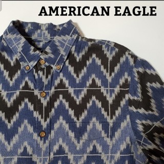 アメリカンイーグル(American Eagle)のAMERICAN EAGLEオシャレ柄シャツ(シャツ)