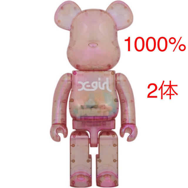 MEDICOM TOY(メディコムトイ)の【Sup様専用】X-girl × BE＠RBRICK 1000％ 2体 エンタメ/ホビーのフィギュア(その他)の商品写真