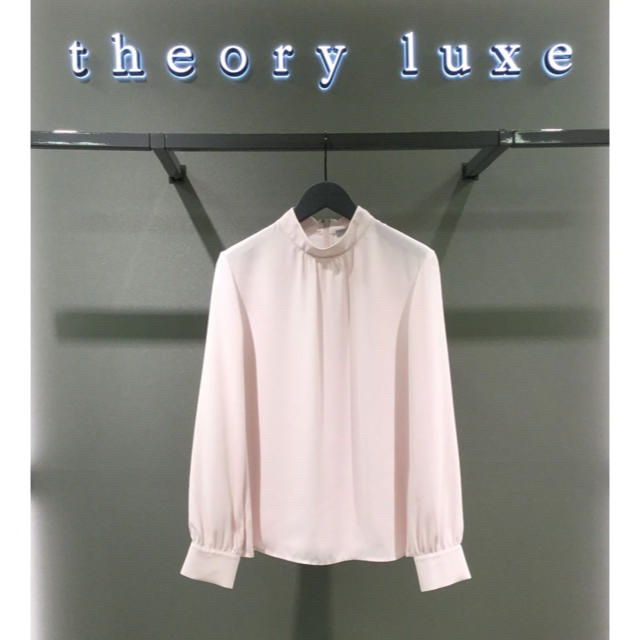 Theory luxe 19ss プルオーバーブラウス ダスティローズ 熱い販売 6105