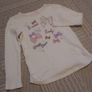 メゾピアノ(mezzo piano)のusedメゾピアノ長袖カットソー☆130(Tシャツ/カットソー)