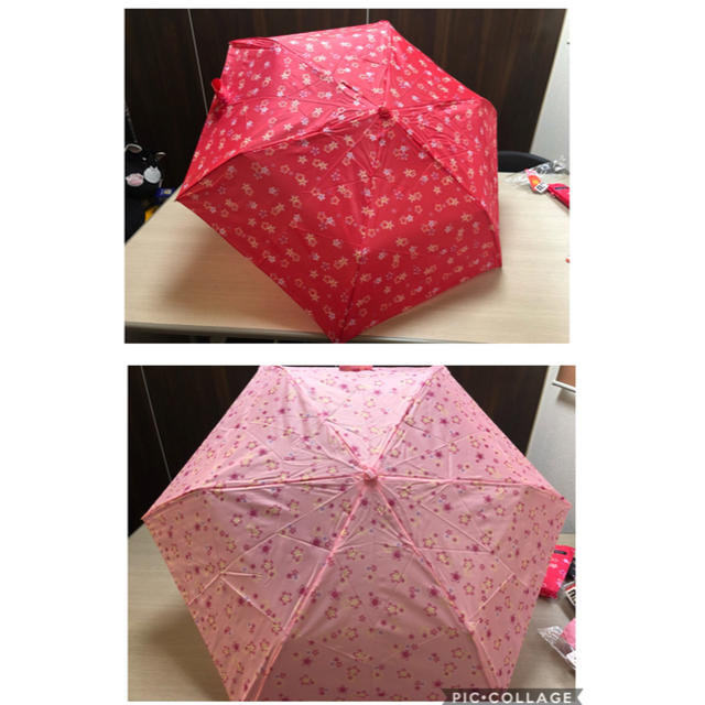 SAKURA折りたたみ晴雨兼用 レディースのファッション小物(傘)の商品写真