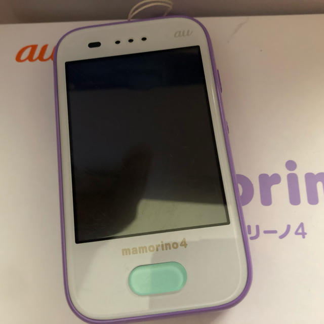 au(エーユー)のau マモリーノ4 プリンセスパール　中古品 スマホ/家電/カメラのスマートフォン/携帯電話(携帯電話本体)の商品写真