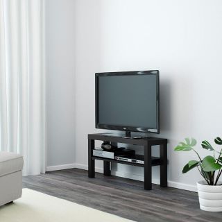 イケア(IKEA)の【新品】IKEA LACK ラック テレビ台, ブラック(リビング収納)