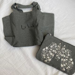 リーファー(LI HUÀ)のLihua リーファー 刺繍入りトート&ポーチ 新品未使用 梨花 (トートバッグ)