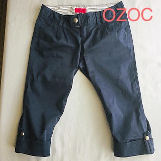 オゾック(OZOC)のお値下げ❗️オゾック⭐︎５分丈パンツ⭐︎ネイビー(クロップドパンツ)