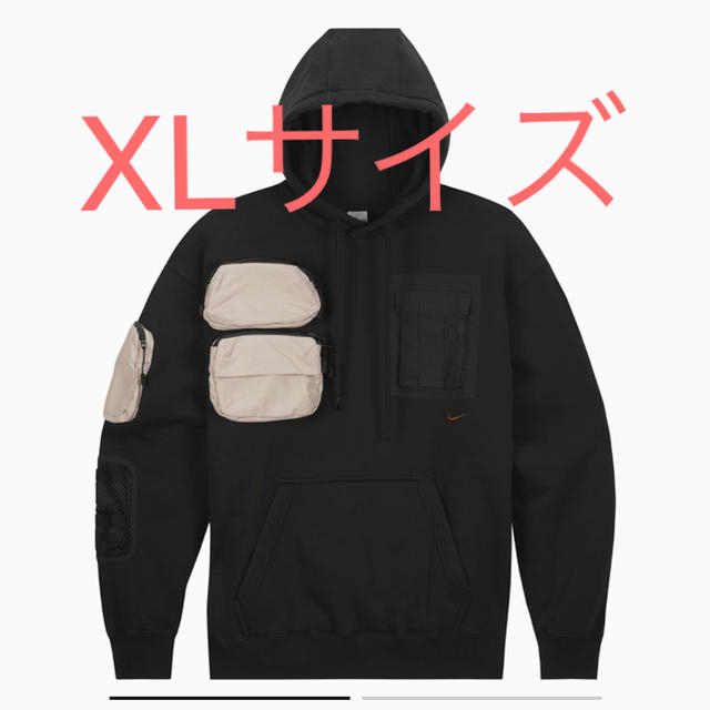 blackサイズTRAVIS SCOTT NIKE  utility hoodie XLサイズ