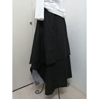 メルロー(merlot)の週末セール❖43❖ ((新品)) ME”melrot”ティアードフレアスカート(ロングスカート)