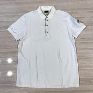 ディーゼル(DIESEL)のdiesel ポロシャツ（白 XL)(シャツ)