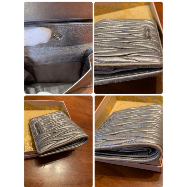 miumiu(ミュウミュウ)の御専用！miumiu♡マトラッセ　コンパクト２つ折り財布 レディースのファッション小物(財布)の商品写真