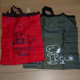 スヌーピー(SNOOPY)のスヌーピー エコバッグ２個セット(エコバッグ)