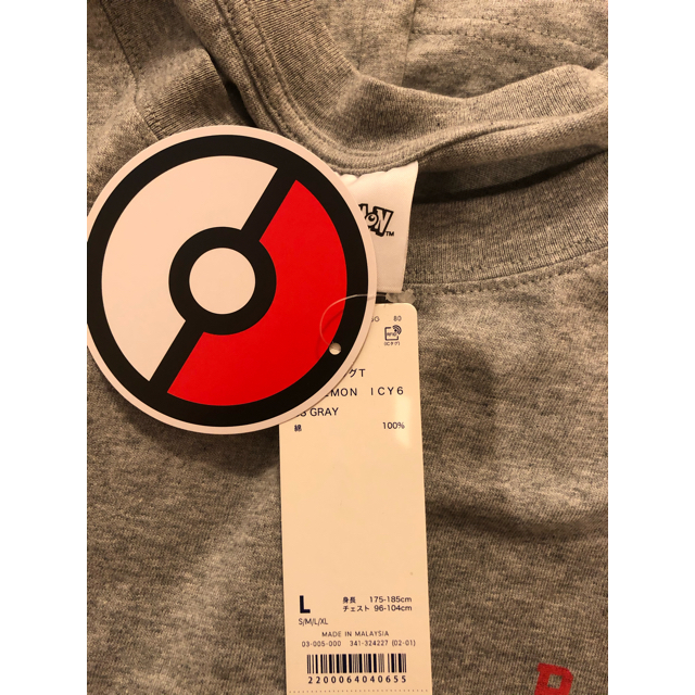 GU(ジーユー)のGU ポケモンビッグ５分袖Ｔシャツ　リザードン　サイズL メンズのトップス(Tシャツ/カットソー(半袖/袖なし))の商品写真