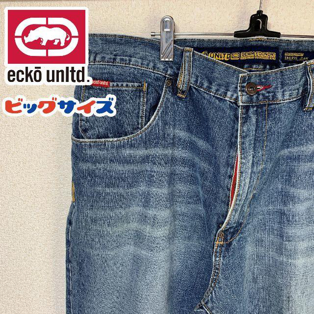 ECKO UNLTD(エコーアンリミテッド)のリメイク 90s ECKO UNLTD エコーアンリミテッド バギーパンツ 38 メンズのパンツ(デニム/ジーンズ)の商品写真