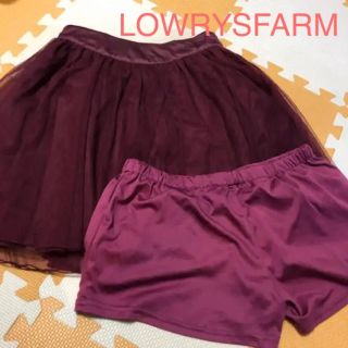 ローリーズファーム(LOWRYS FARM)の【F】LOWRYS FARM インナーつきチュールスカート(ミニスカート)