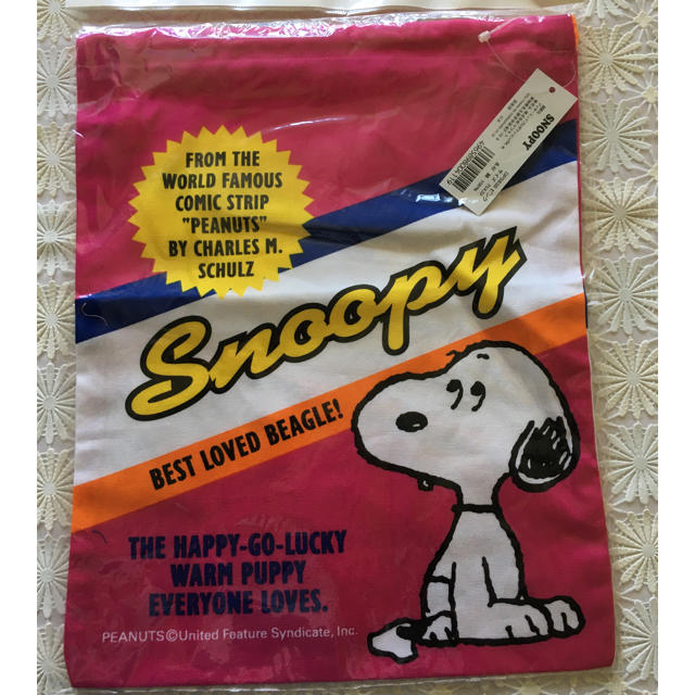 SNOOPY(スヌーピー)のスヌーピー　巾着袋×2 キッズ/ベビー/マタニティのこども用バッグ(ランチボックス巾着)の商品写真