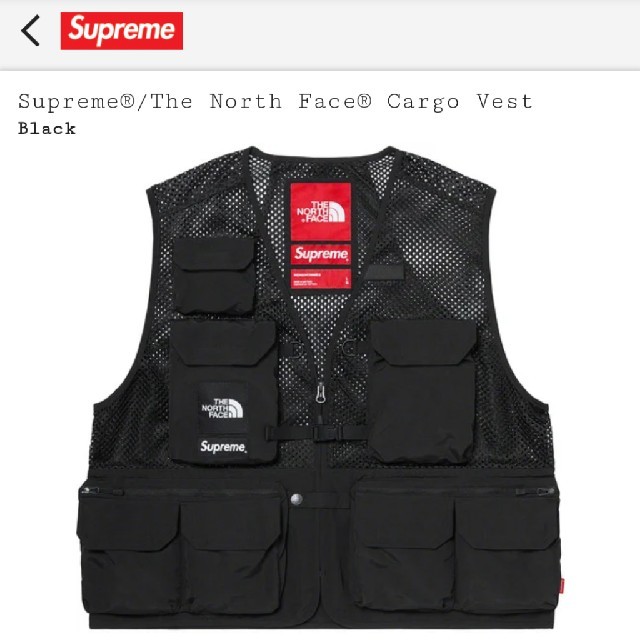Supreme The North Face Cargo Vestレシートコピー