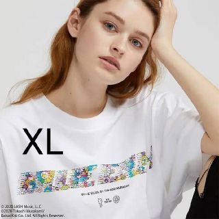 ユニクロ(UNIQLO)のUNIQLO × 村上隆 × ビリー アイリッシュ / 白XLサイズ 送料込み(Tシャツ(半袖/袖なし))