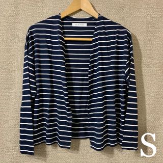 アズールバイマウジー(AZUL by moussy)の【新品/送込】AZUL by moussy ボーダーカーディガン S(カーディガン)